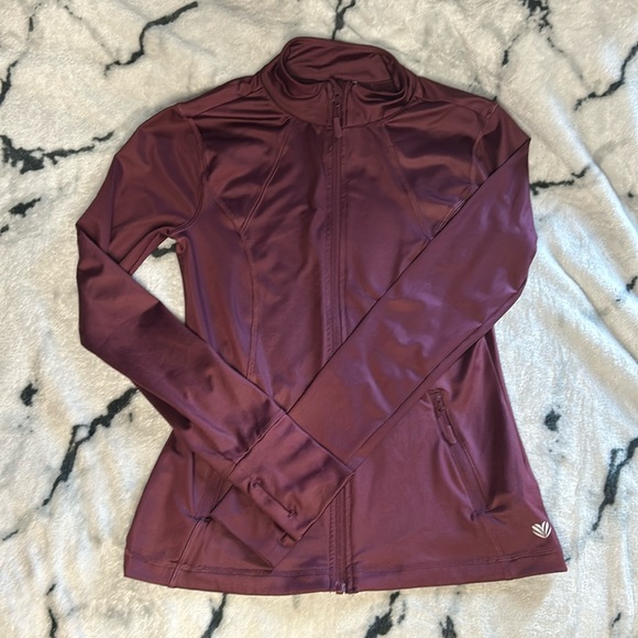 Burgundy sports jacket (S) - Picture 1 of 5
